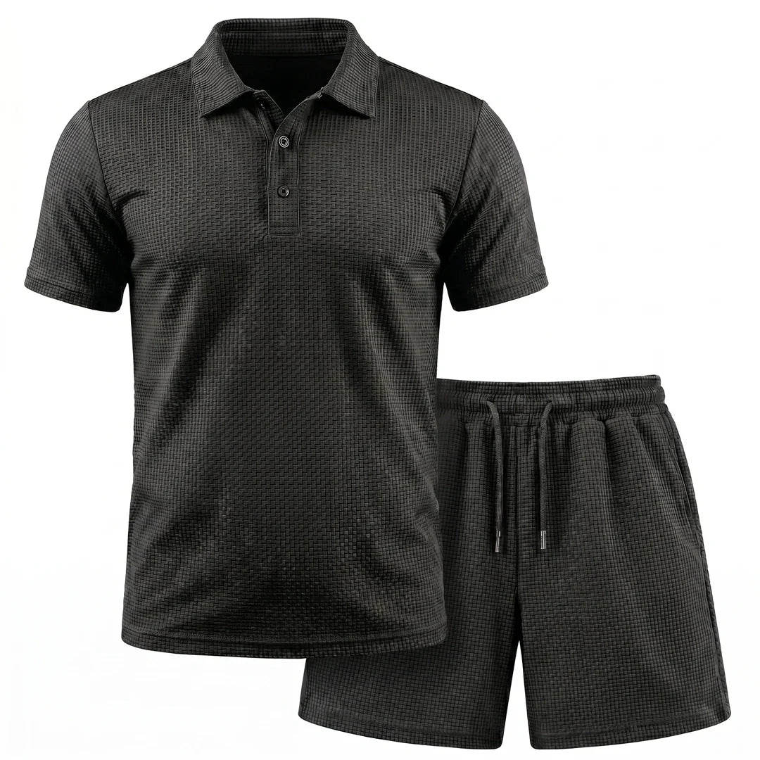 Capri Set – Men’s Ultra Comfortable Shorts and Polo Shirt
