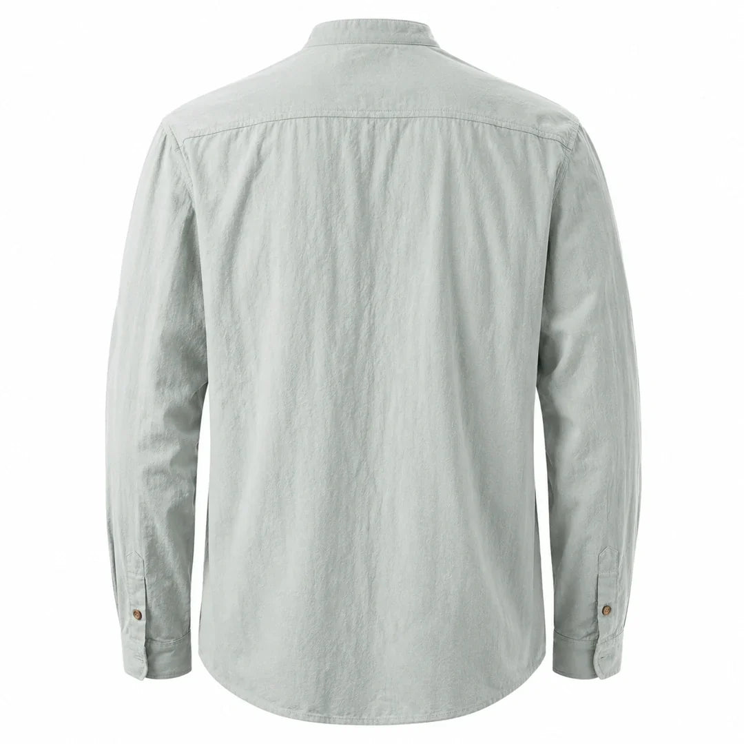 Kyoto - Men's Ultra Comfortable Band Collar Shirt