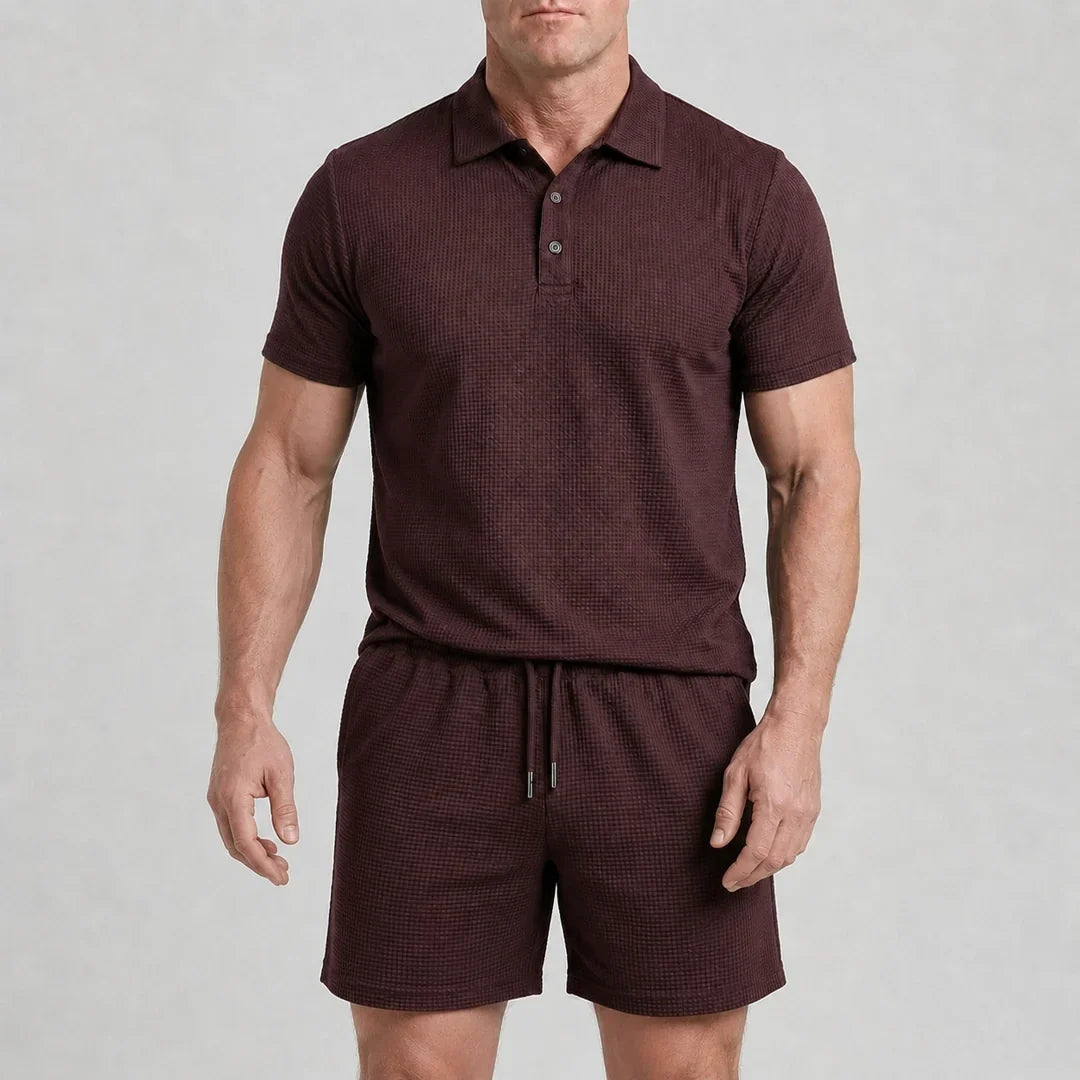 Capri Set – Men’s Ultra Comfortable Shorts and Polo Shirt