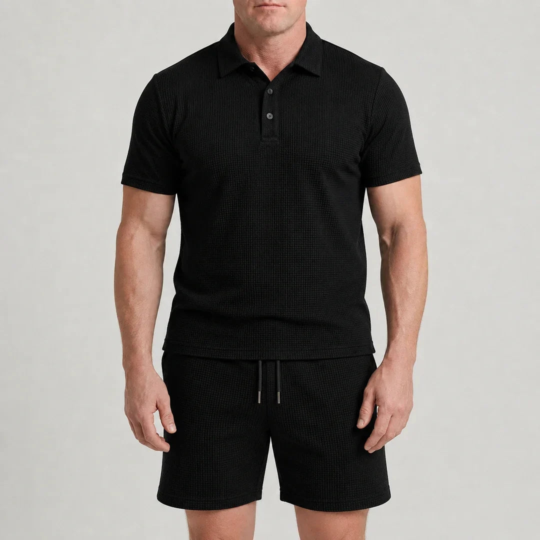 Capri Set – Men’s Ultra Comfortable Shorts and Polo Shirt