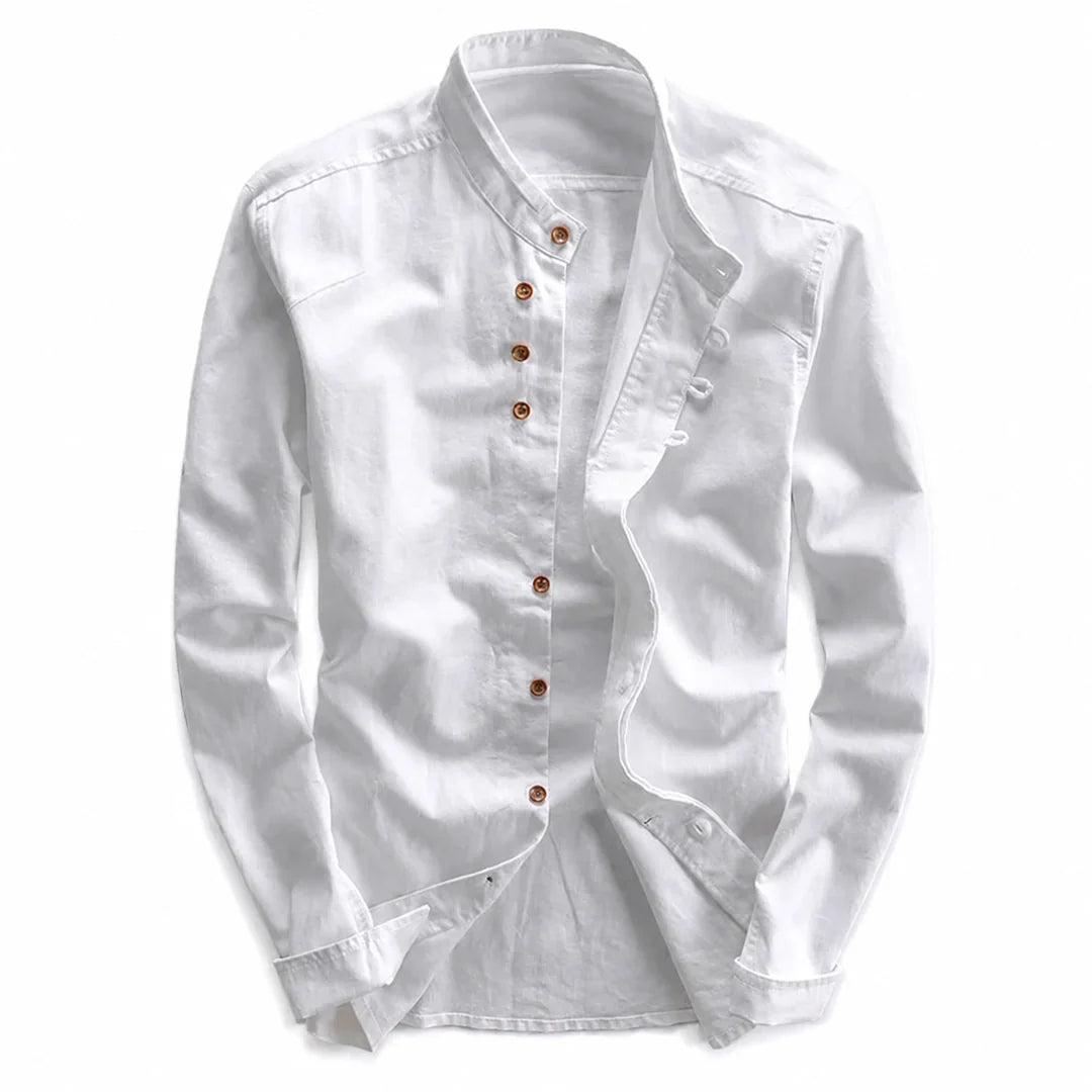 Kyoto - Men's Ultra Comfortable Band Collar Shirt